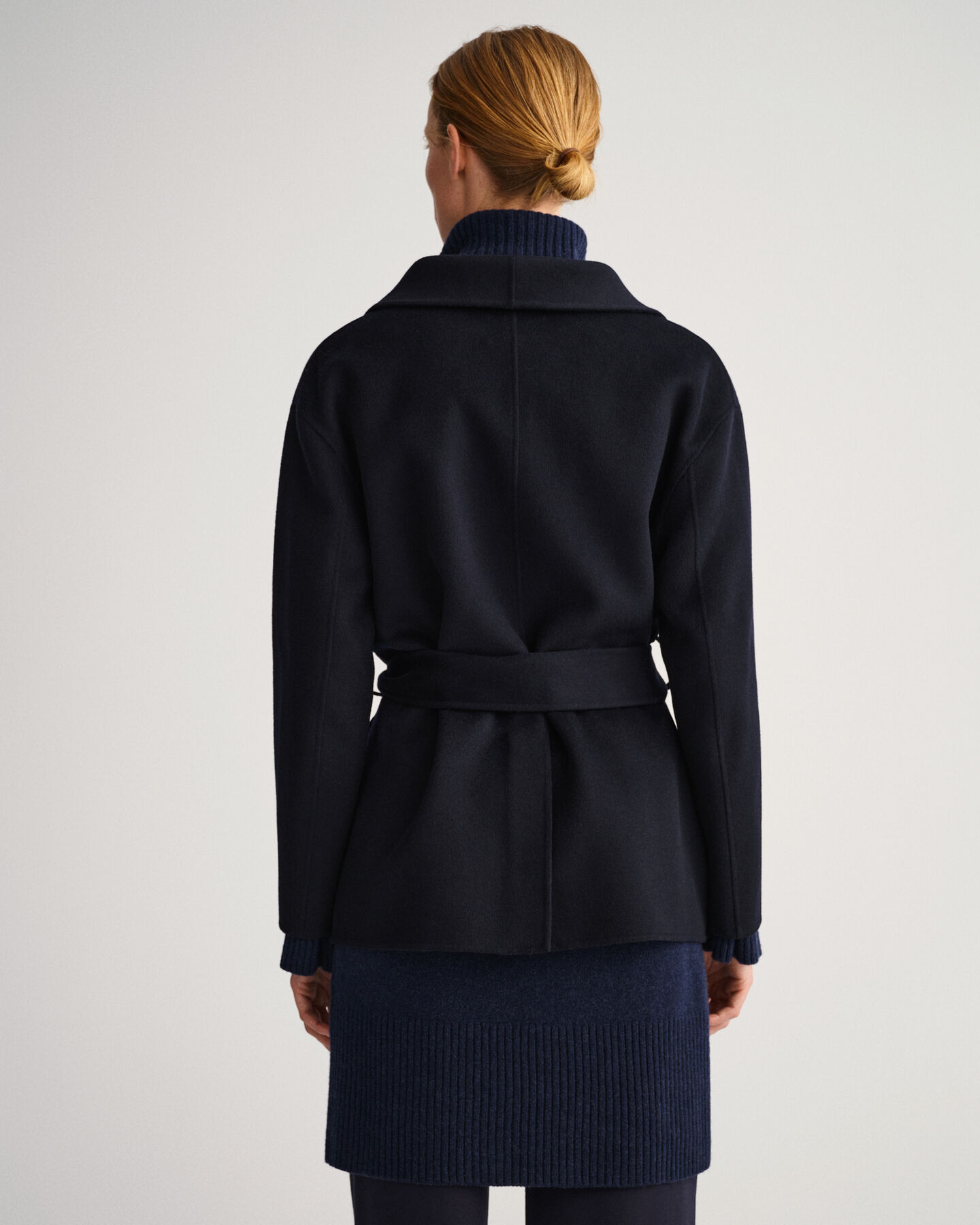 Veste blazer cousue main avec ceinture