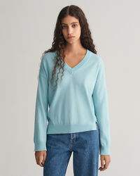 Pull col V en laine d'agneau ultrafine