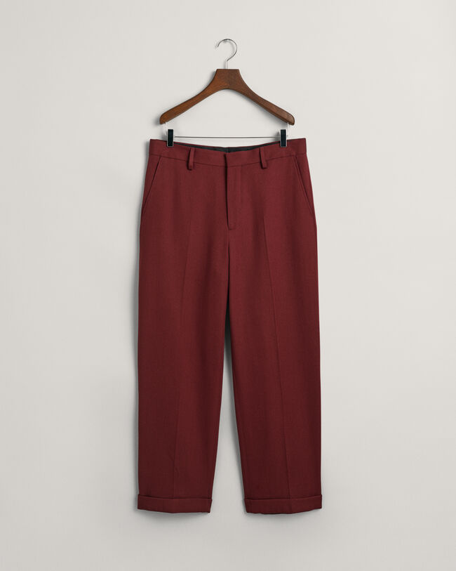 Pantalon de costume en sergé de laine
