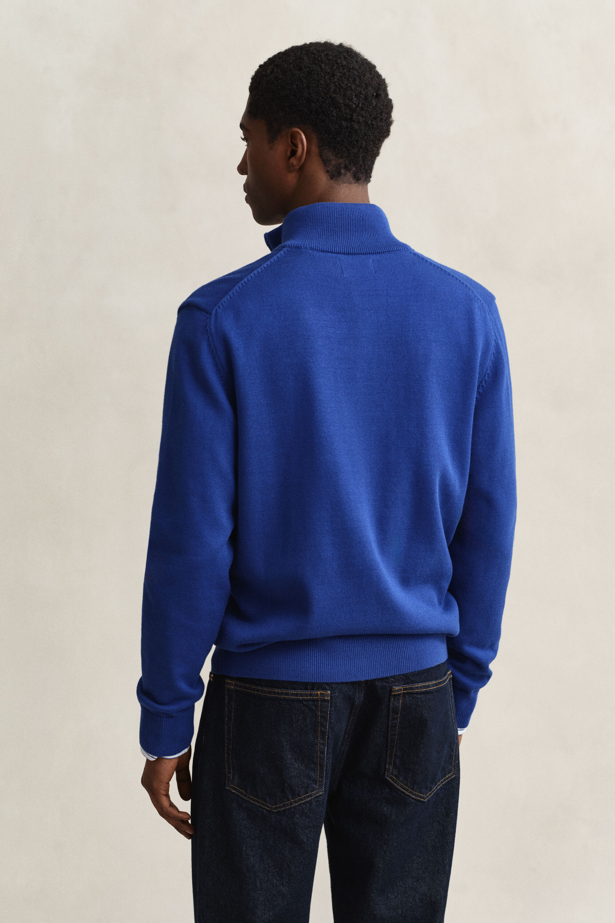 Cardigan zippé en coton décontracté