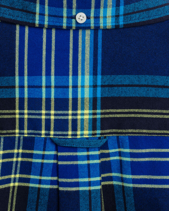 Chemise regular fit en coton Oxford bross&eacute; &agrave; motif &eacute;cossais &eacute;clatant