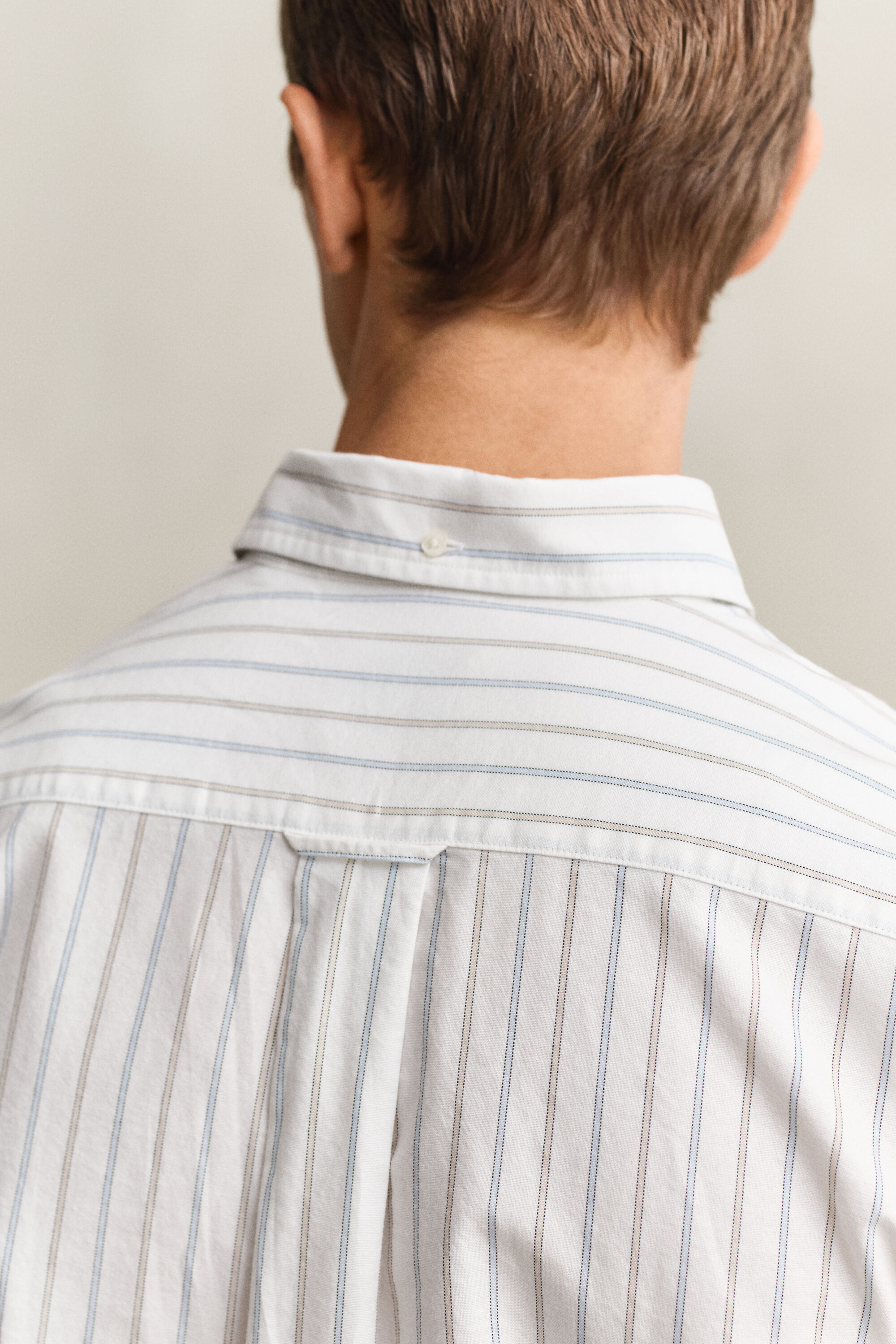 Chemise en coton Oxford classique à rayures