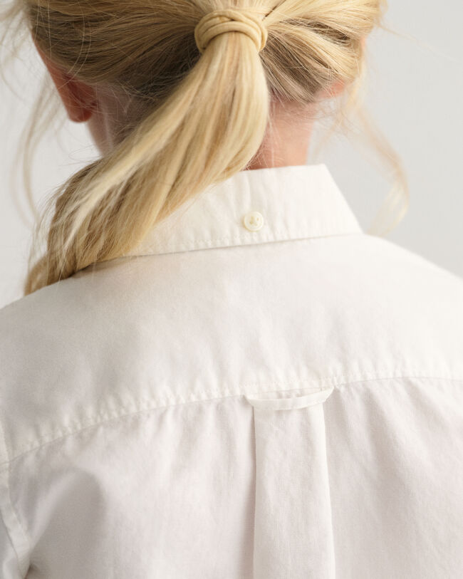 Chemise en coton Oxford &agrave; manches courtes Kids