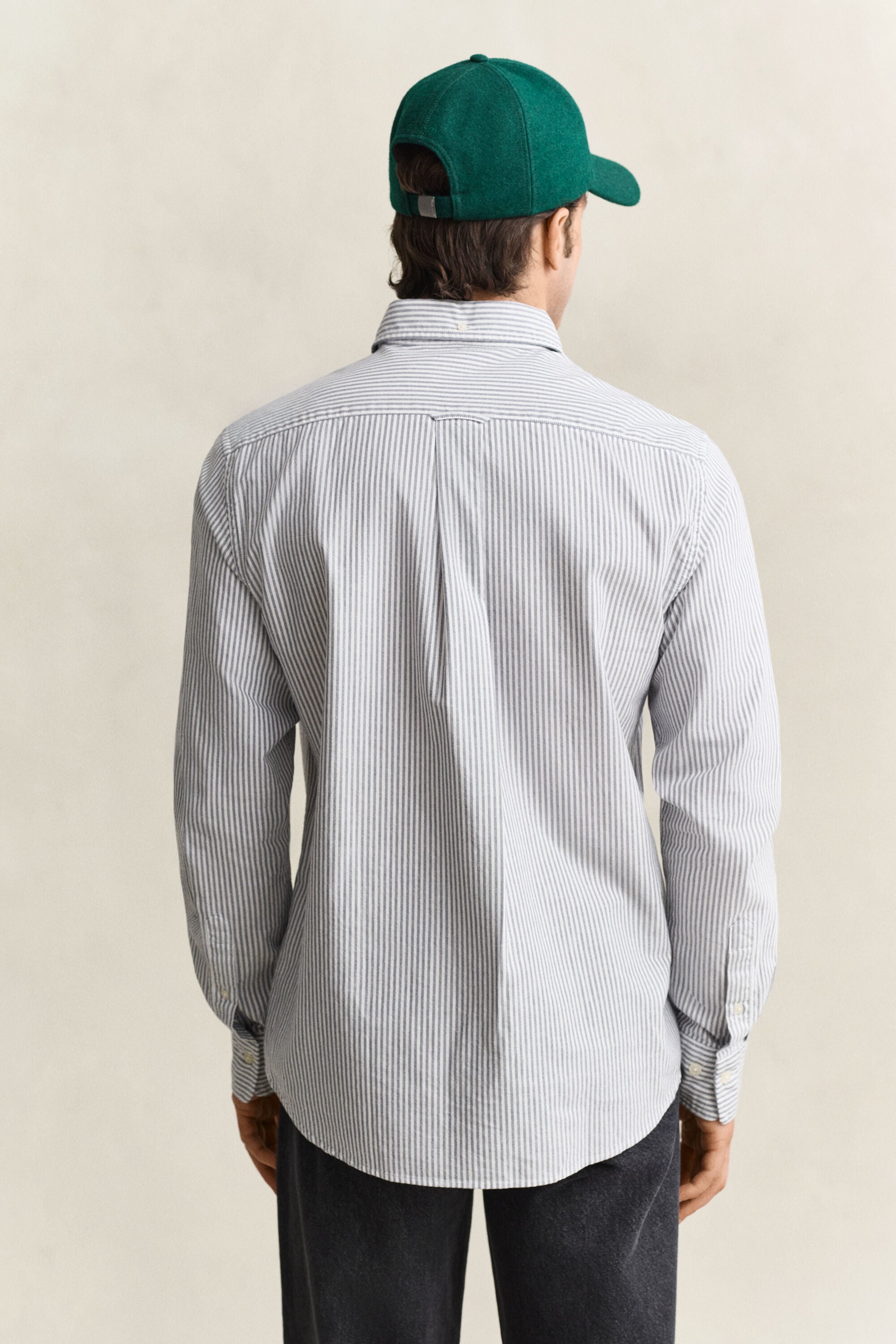 Chemise en coton Oxford regular classique à rayures