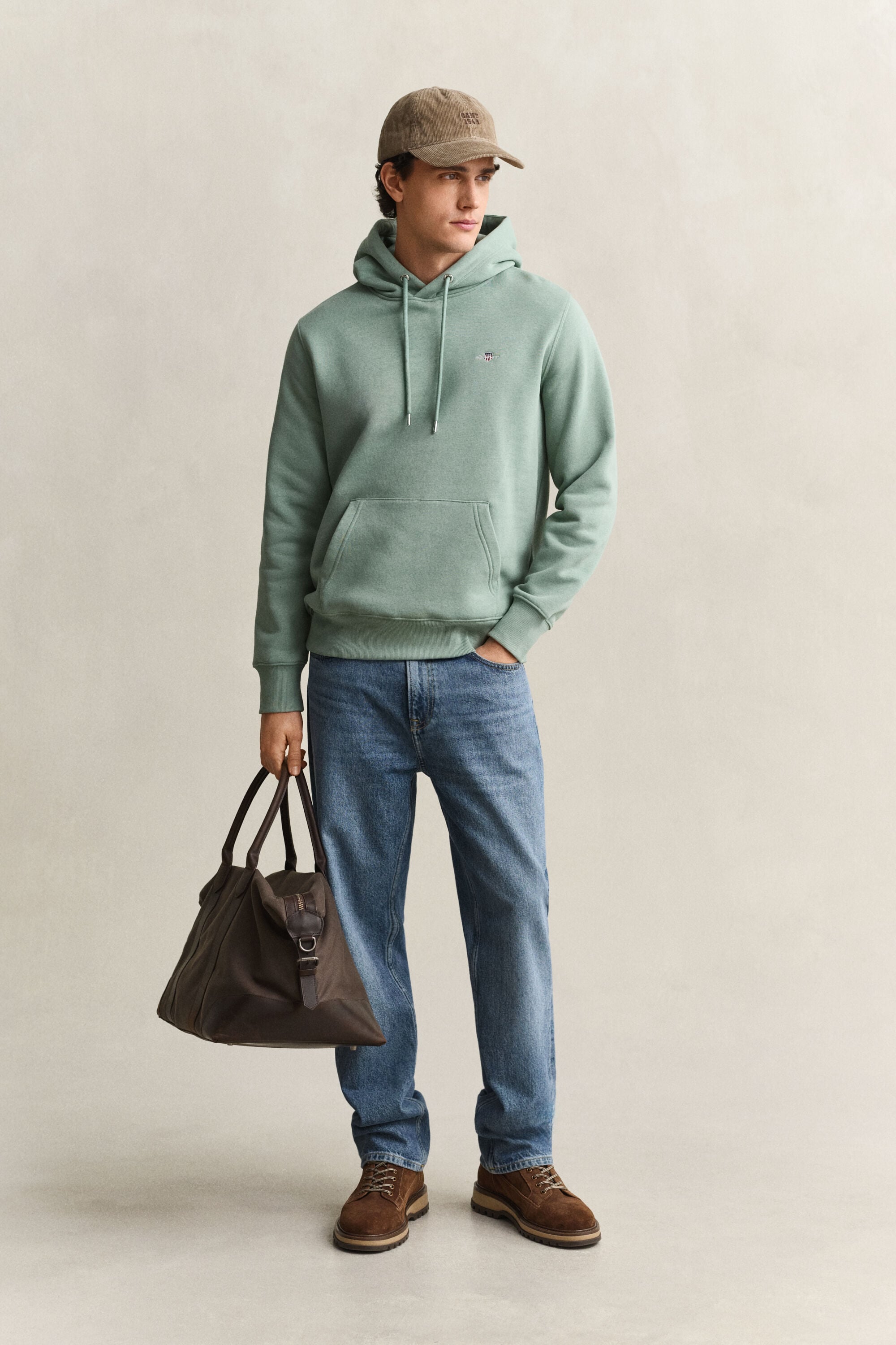Sweat à capuche avec écusson