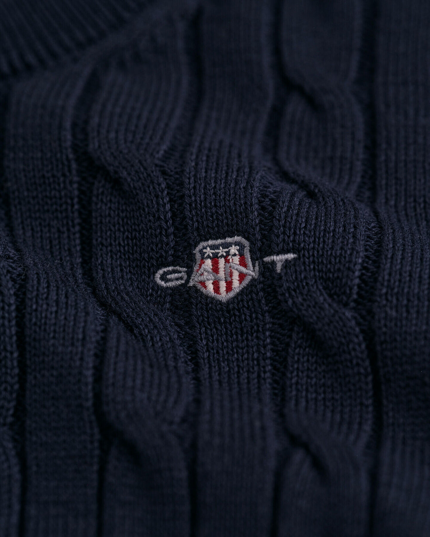 Pull col rond en maille de coton torsadée Shield Enfant