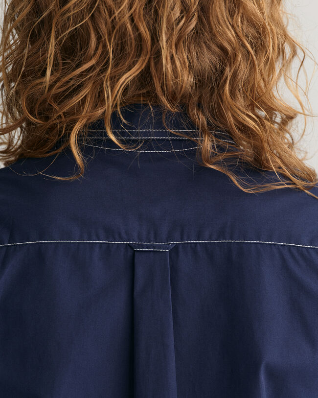 Robe-chemise à coutures Contrast