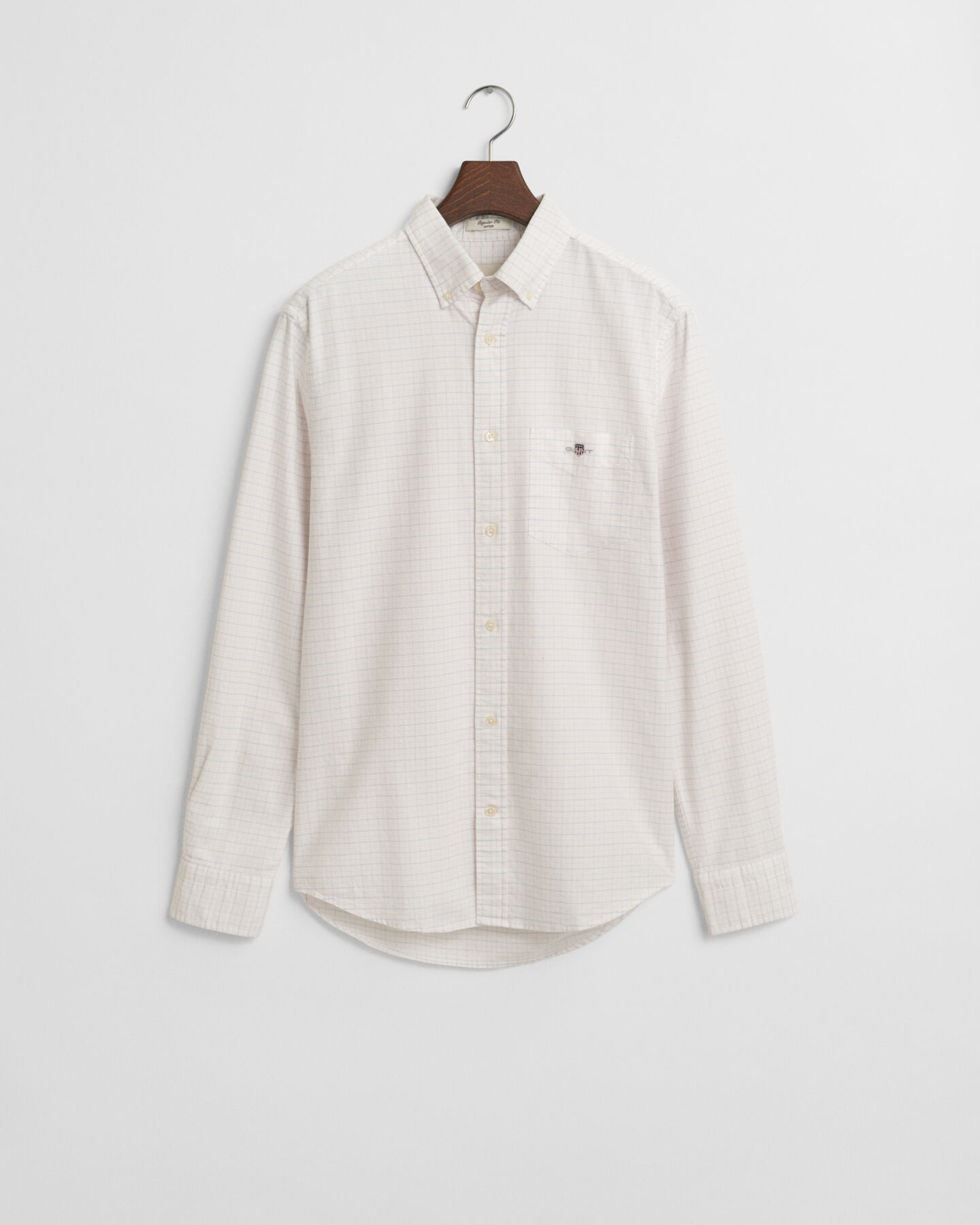 Chemise coupe regular en coton Oxford classique Tattersall