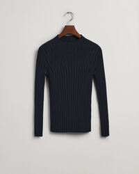 Haut en maille côtelée