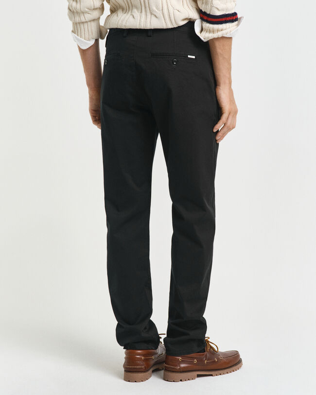 Pantalon chino coupe regular en sergé