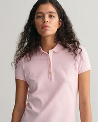 Polo en coton piqu&eacute; &agrave; col contrastant