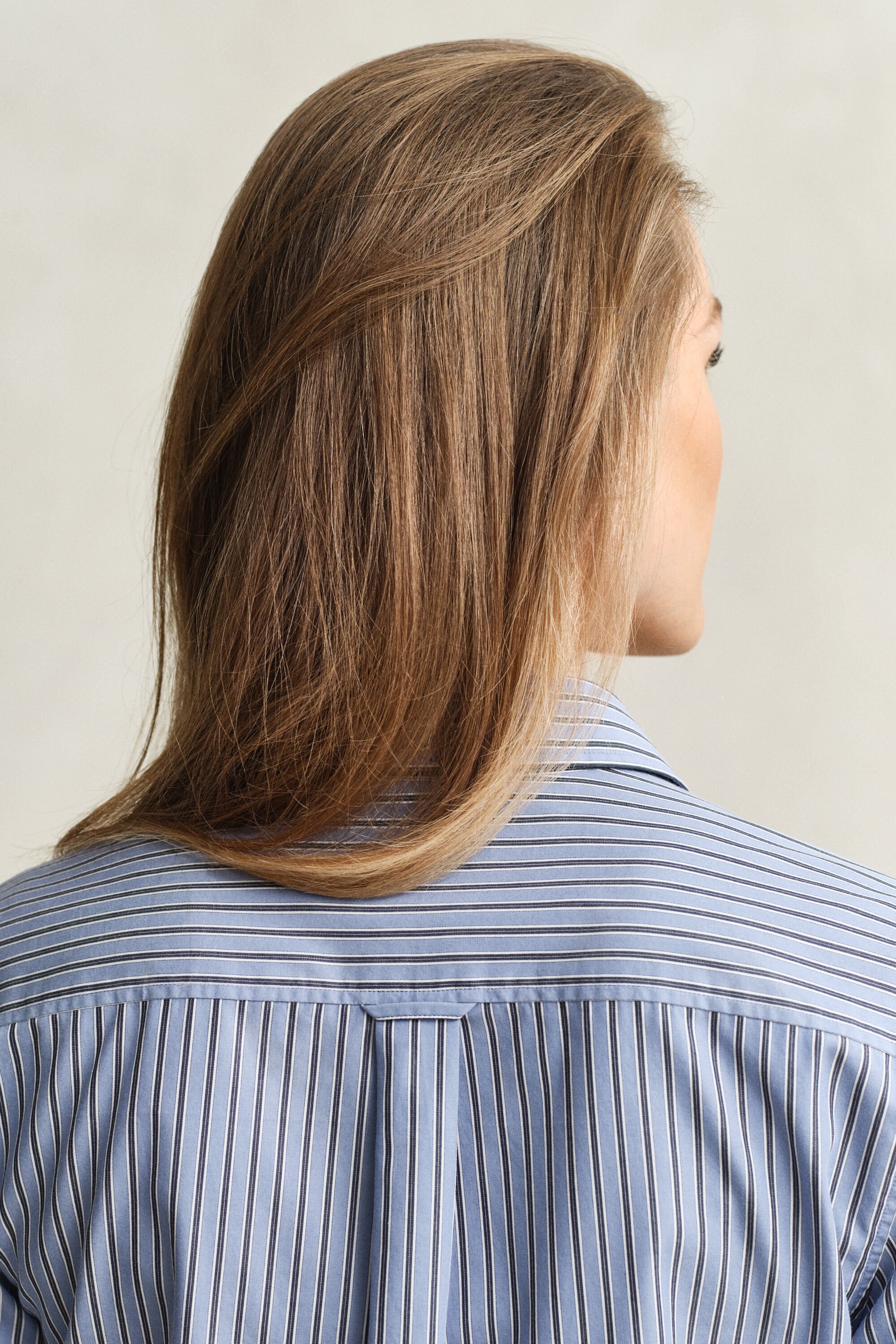 Chemise coupe regular en popeline à rayures