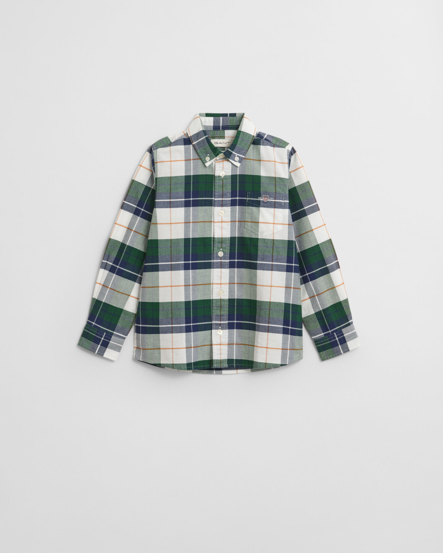 Chemise en coton Oxford à carreaux Shield Enfant