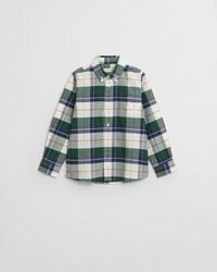 Chemise en coton Oxford à carreaux Shield Enfant