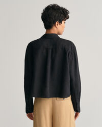 Chemise relaxed fit courte en lin