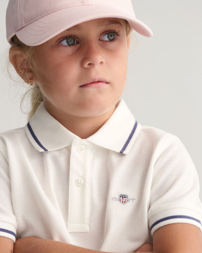 Polo en coton piqu&eacute; Tipped Shield Kids