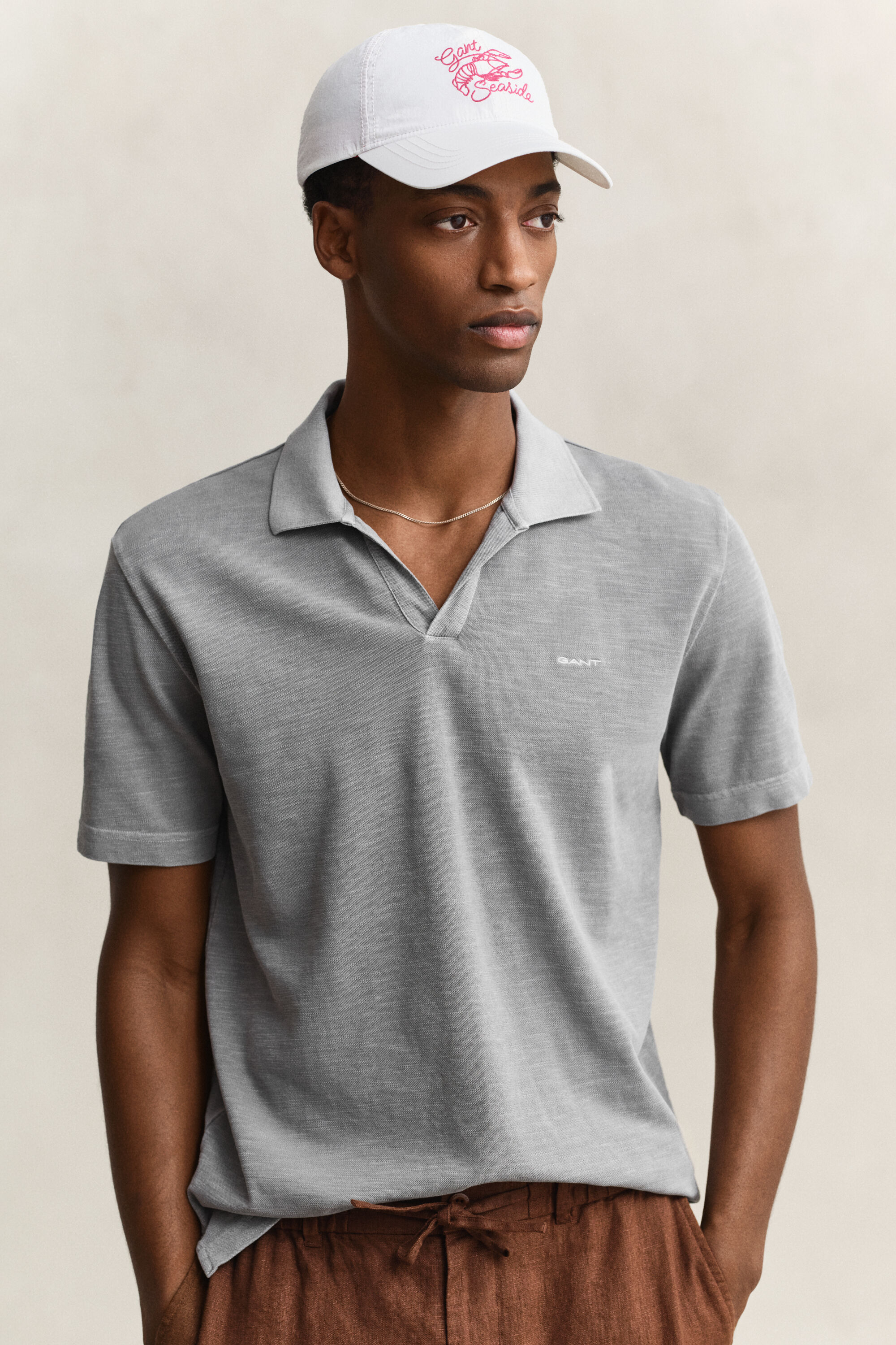 Casquette graphique effet froissé