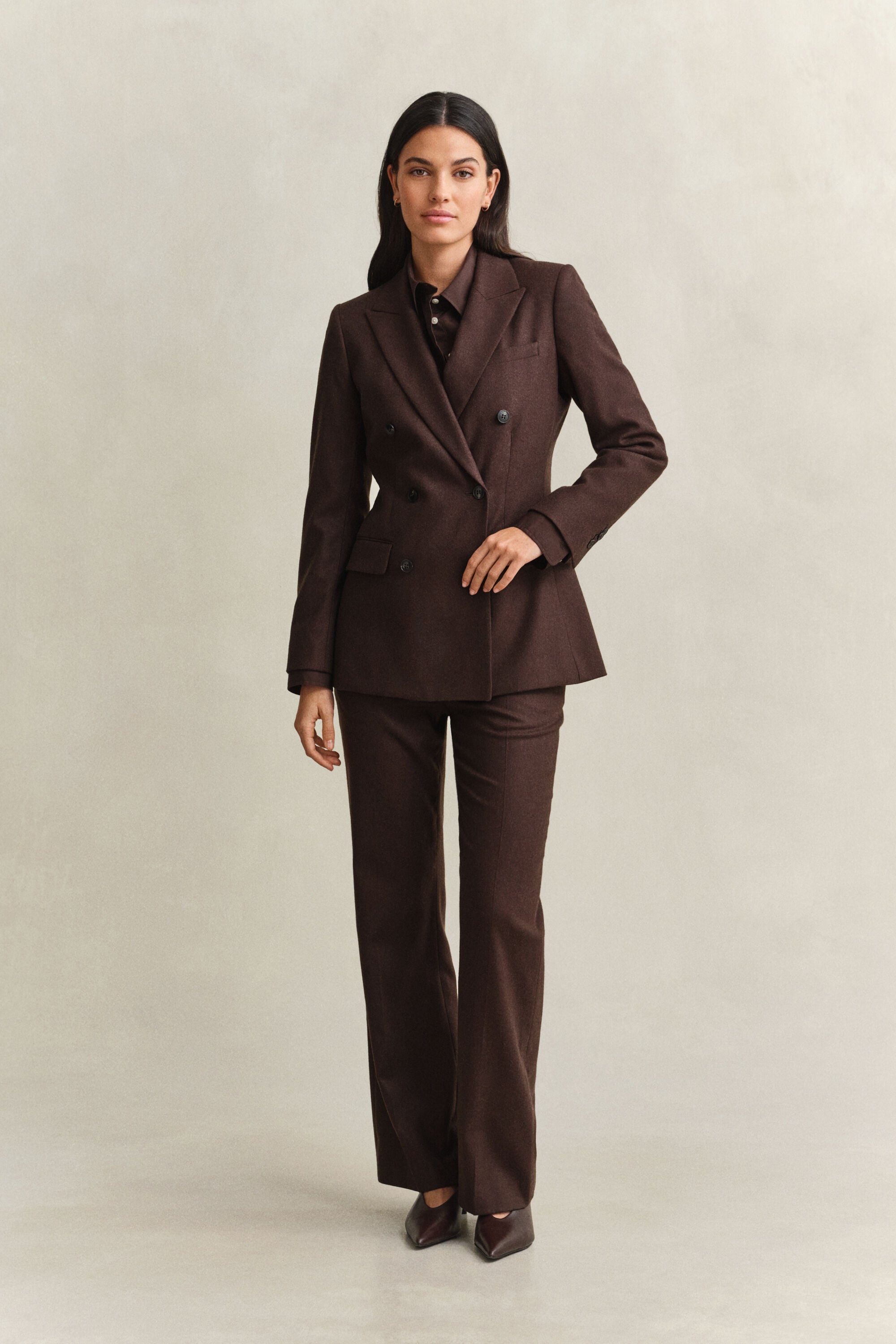 Veste blazer en flanelle