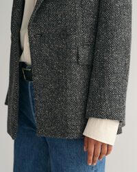 Veste blazer regular fit &agrave; chevrons