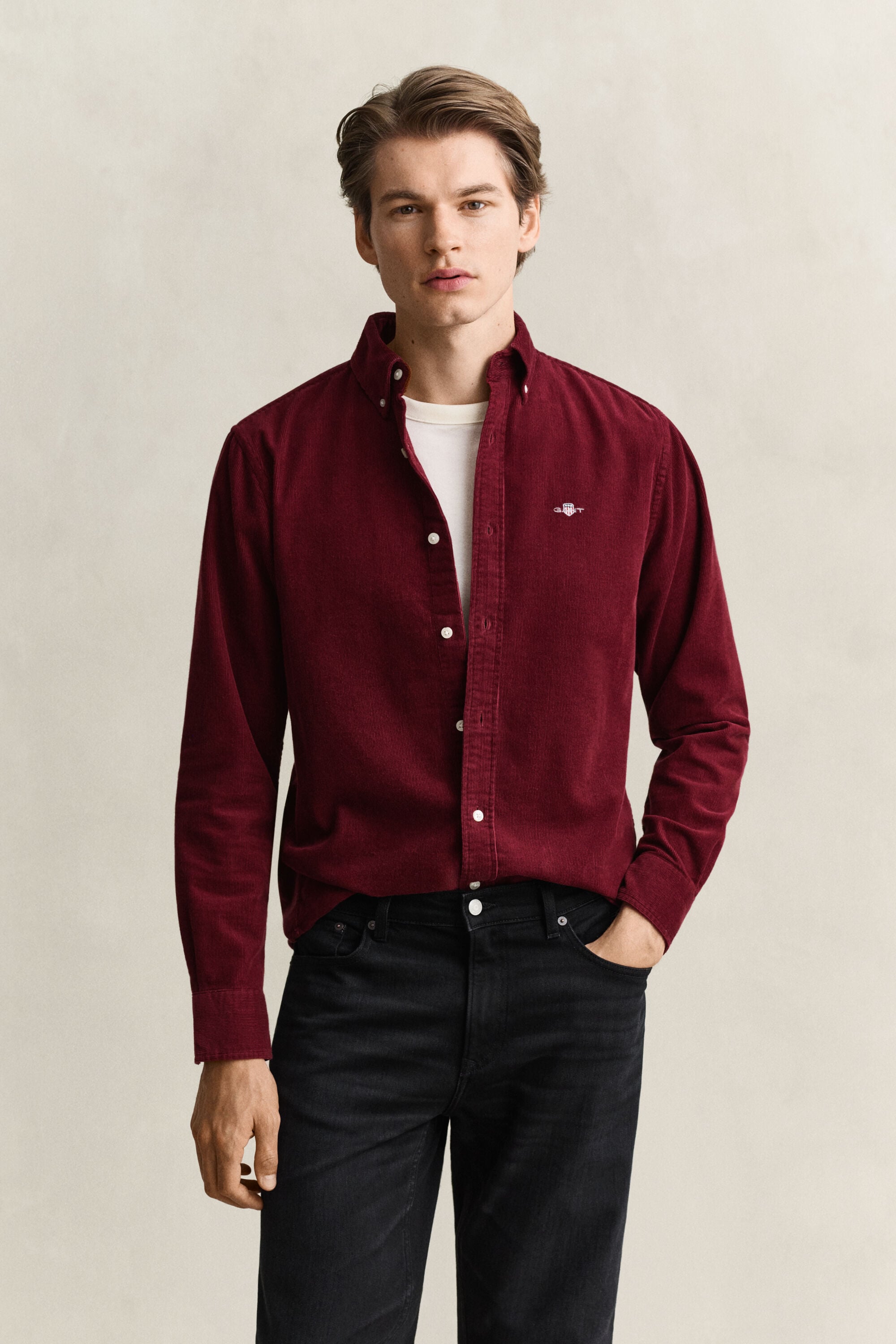 Chemise en velours côtelé