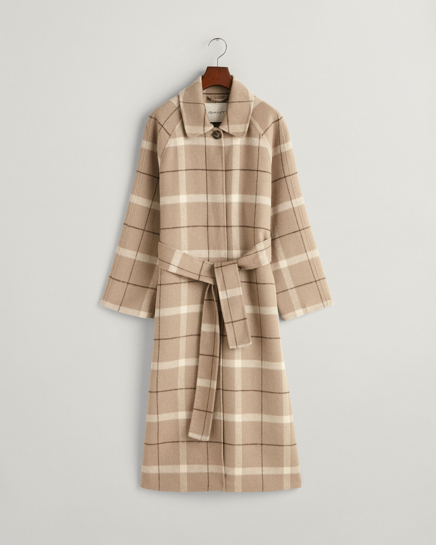 Caban cousu main &agrave; carreaux