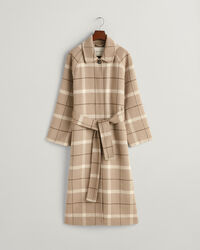 Caban cousu main &agrave; carreaux