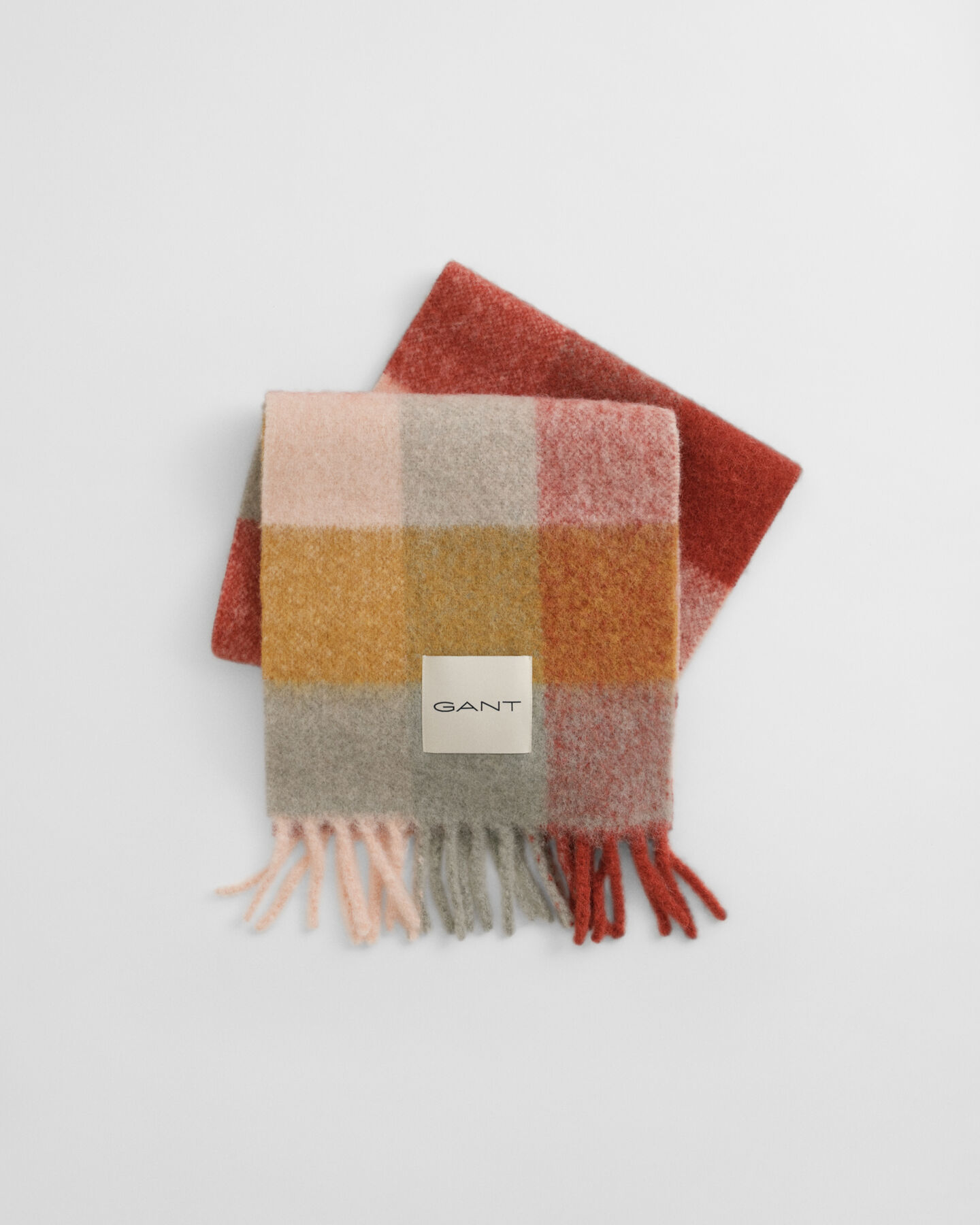 Écharpe en laine d'alpaga mélangée à carreaux