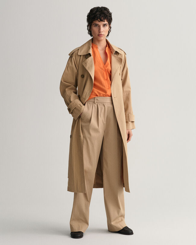 Chemisier relaxed fit en coton et soie