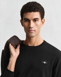 Pull col rond en coton classique