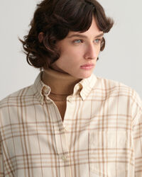 Chemise relaxed fit en flanelle à carreaux
