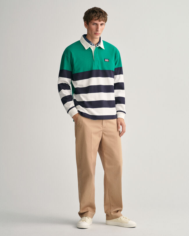 Polo Rugger &agrave; rayures