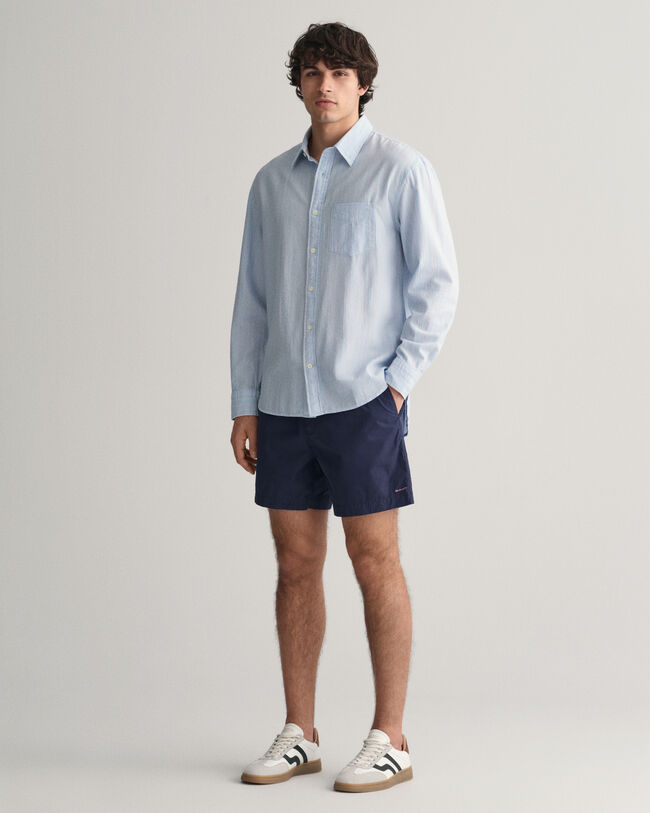 Short en coton avec cordon de serrage