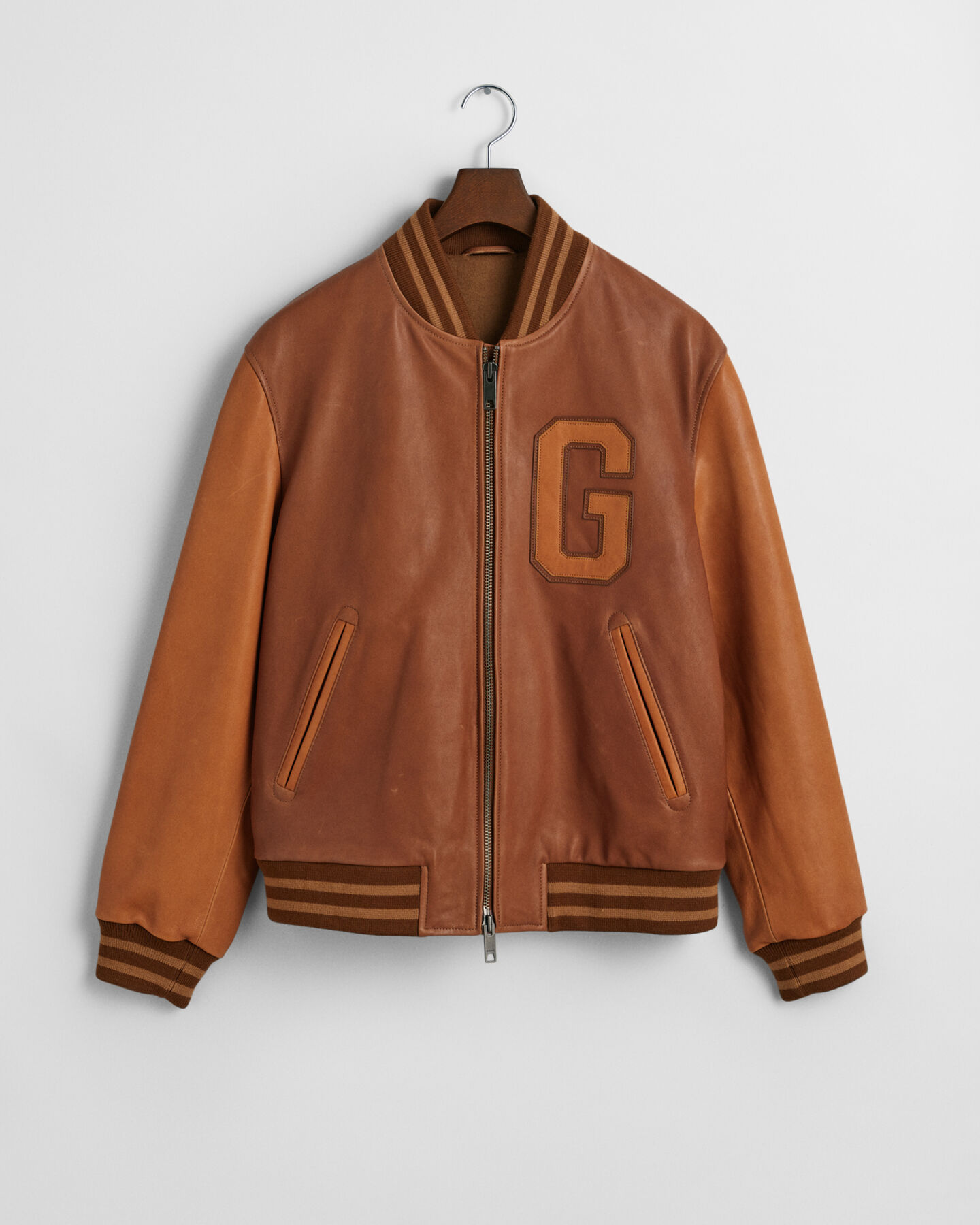 Veste en cuir GANT Varsity Jacket