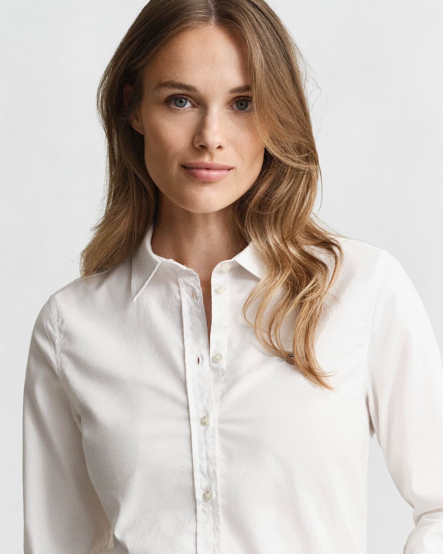 Chemise coupe slim en coton Oxford stretch