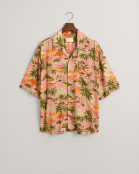 Chemise relaxed fit à manches courtes Hawaiian Print