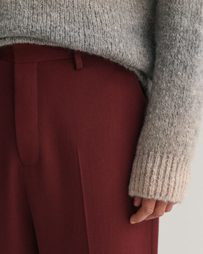 Pantalon de costume en sergé de laine