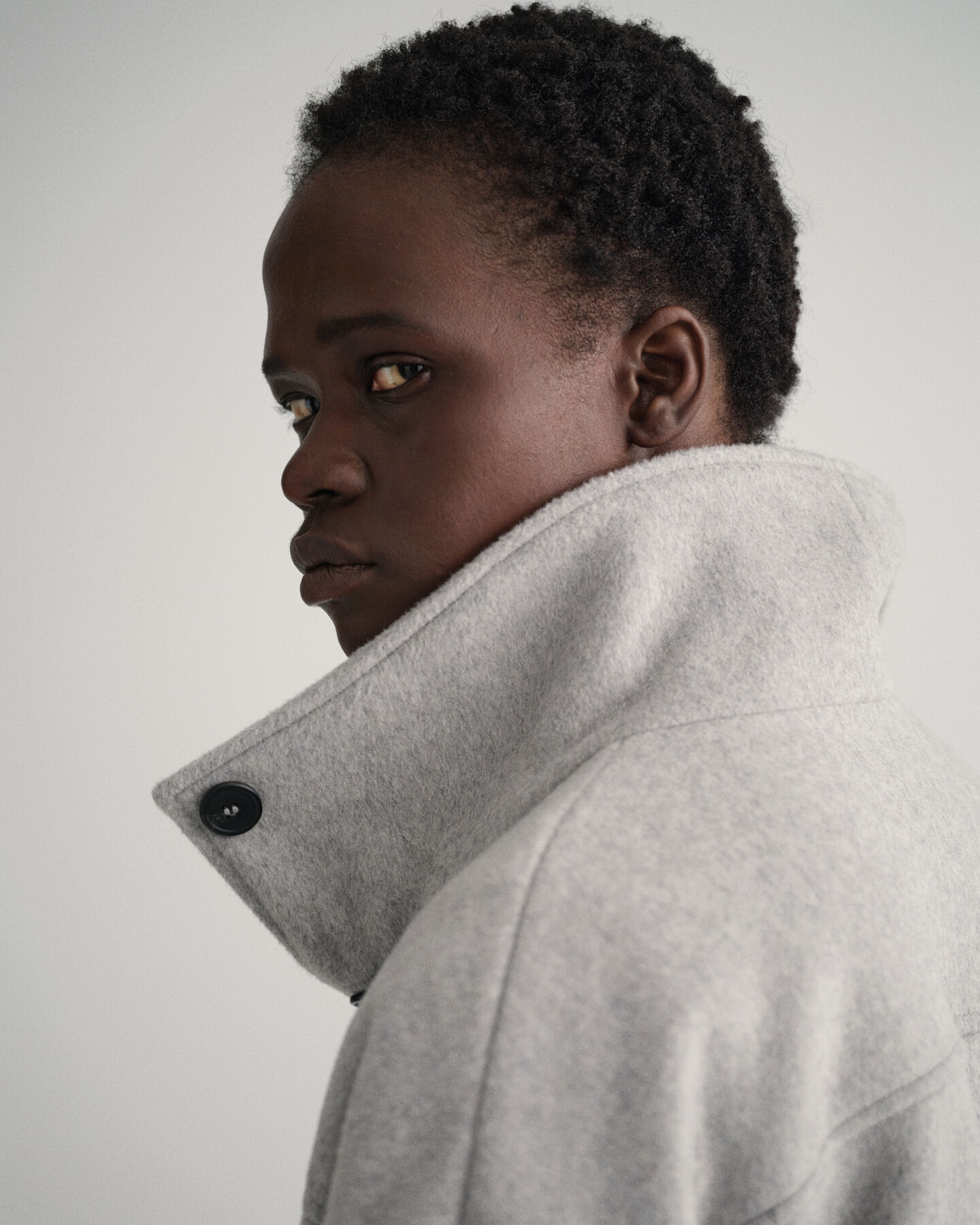 Veste courte en laine mélangée