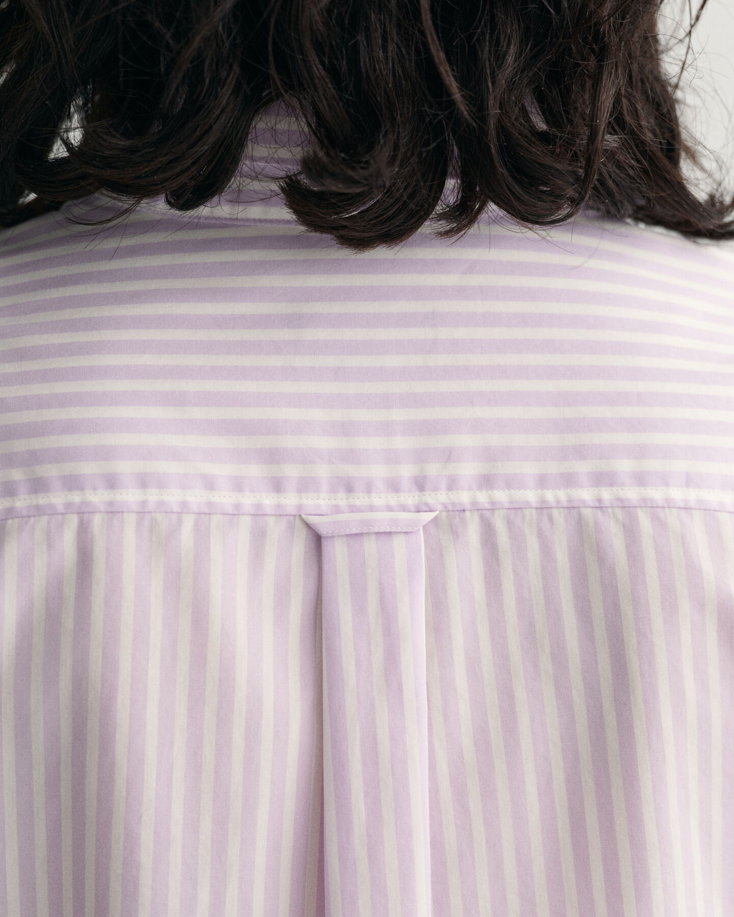 Chemise regular fit en popeline de coton à rayures