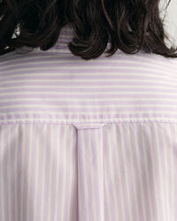 Chemise regular fit en popeline de coton à rayures