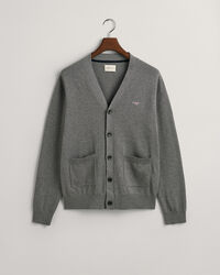 Cardigan col V en coton classique