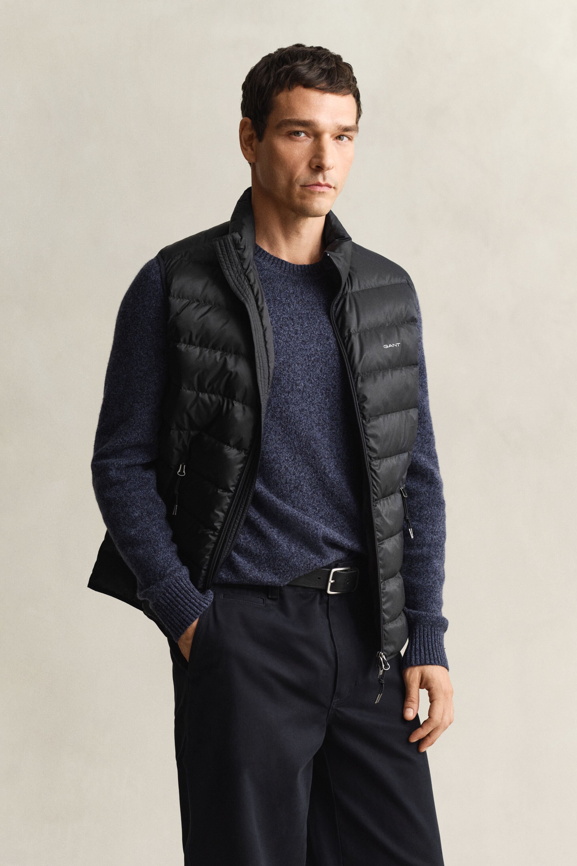 Doudoune sans manches légère en duvet