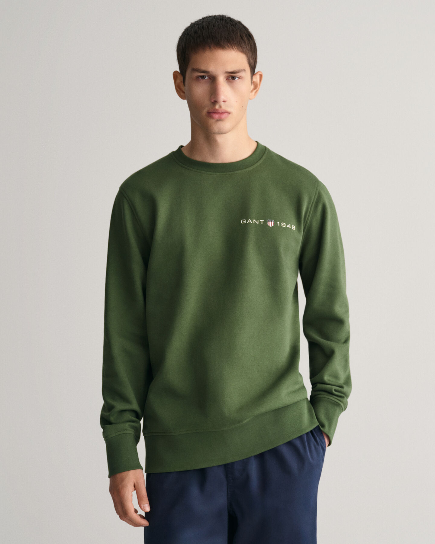 Sweat-shirt ras du cou &agrave; logo imprim&eacute;