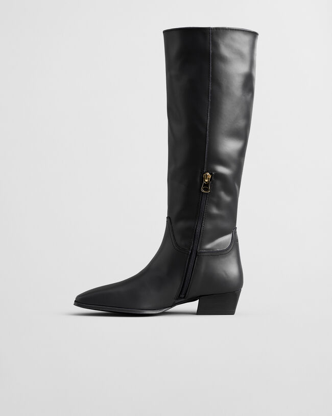 Bottes hauteur genou en cuir Bassotte