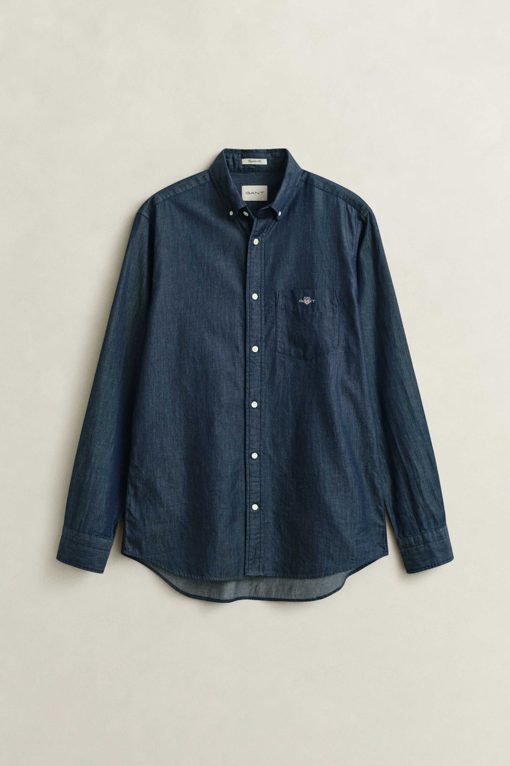 Chemise coupe regular indigo