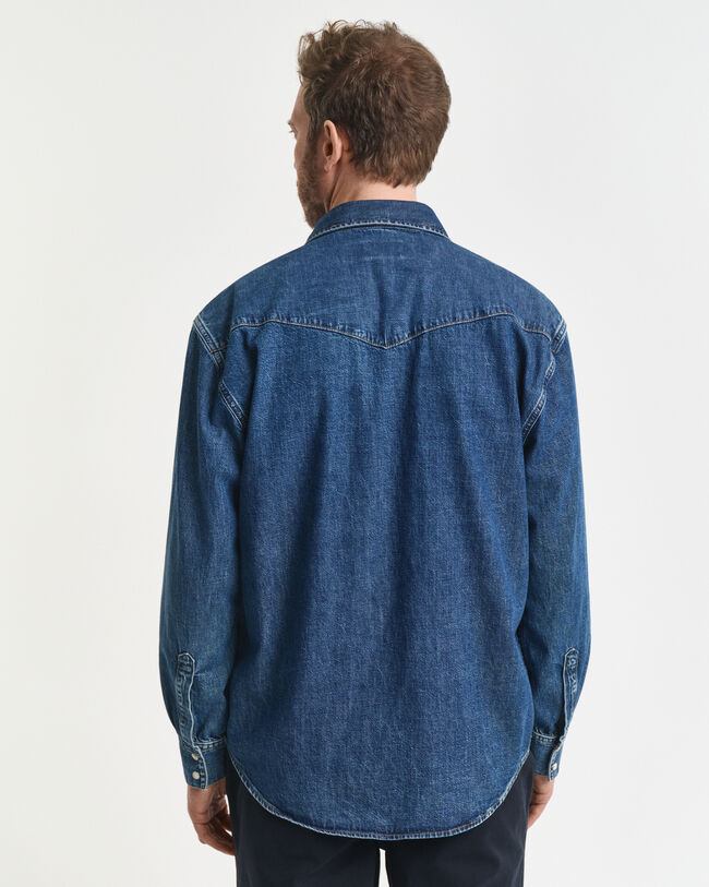 Chemise coupe décontractée en denim Rodeo