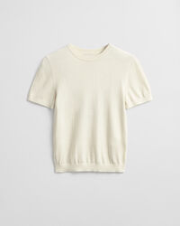 Pull col rond léger à manches courtes