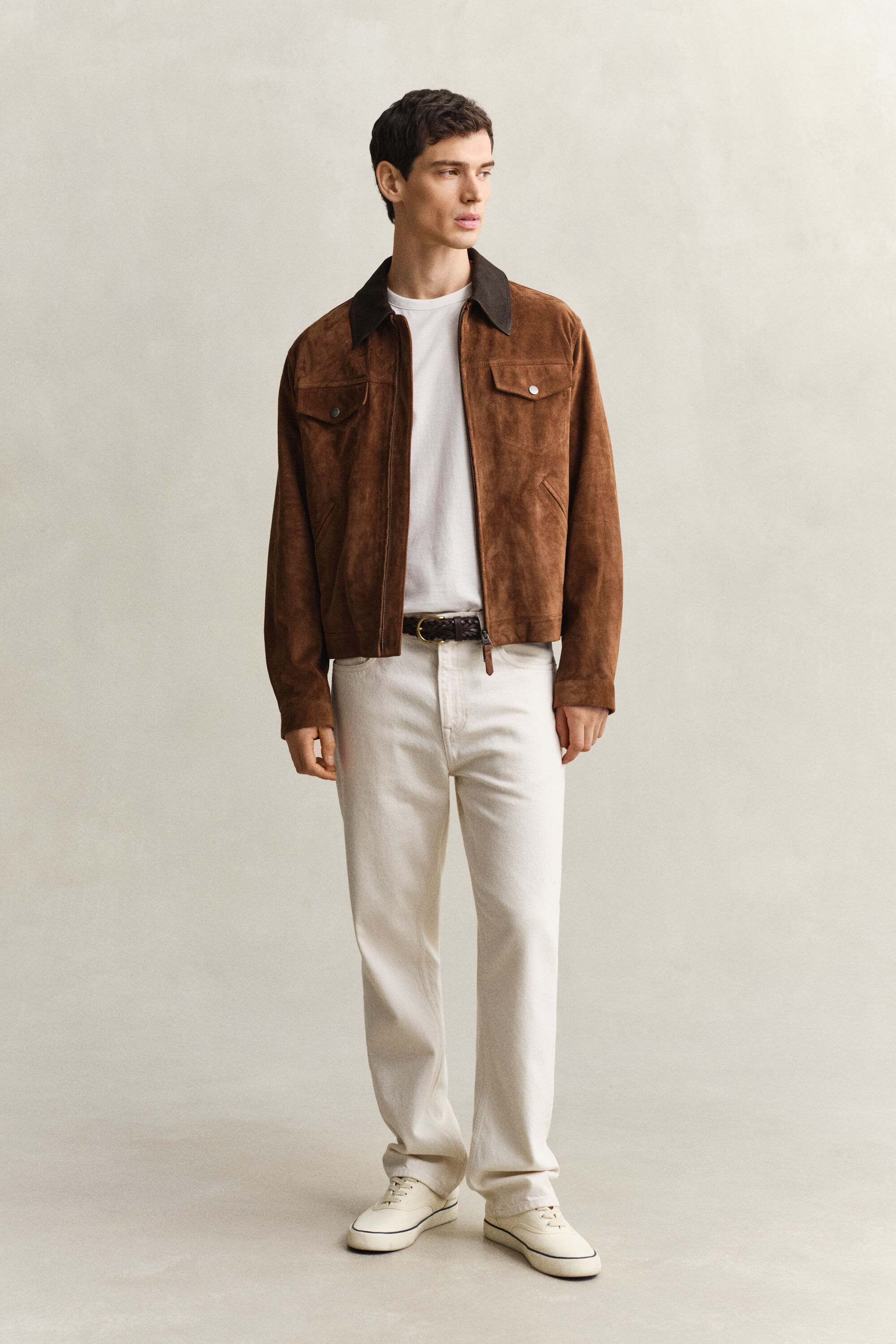 Jean coupe droite écru