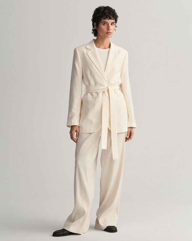 Veste blazer regular fit avec ceinture Fluid