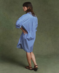 Robe-chemise ultra-ample à rayures