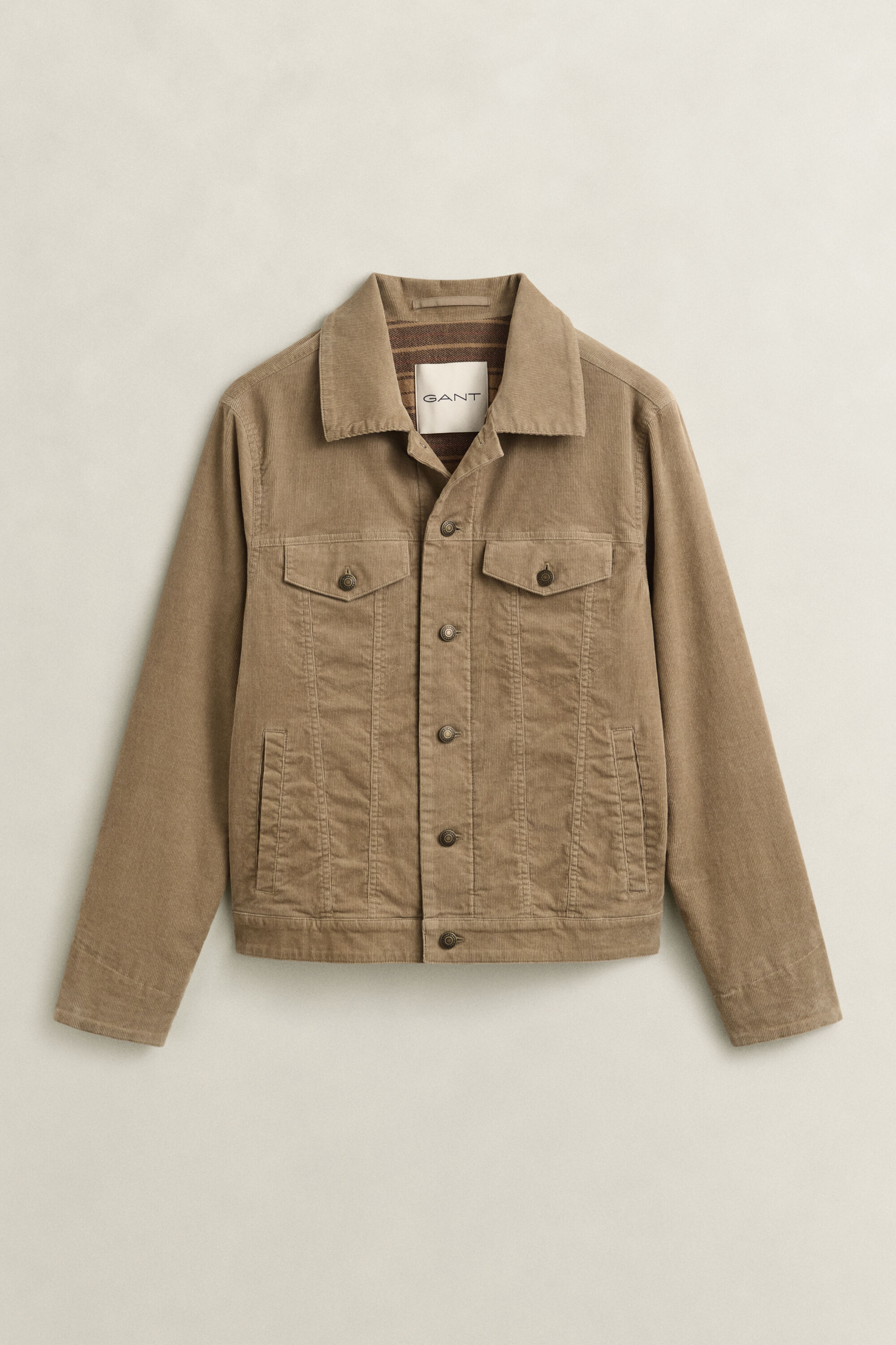 Veste trucker en velours côtelé